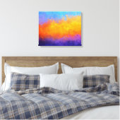 Stralende Scheidingslijn Canvas Afdruk (Insitu (Slaapkamer))