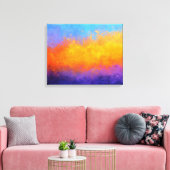Stralende Scheidingslijn Canvas Afdruk (Insitu (Woonkamer))
