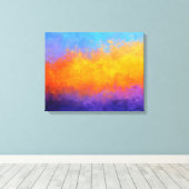 Stralende Scheidingslijn Canvas Afdruk (Insitu (Houten vloer))