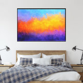 Stralende Scheidingslijn Canvas Afdruk (Insitu (Slaapkamer))