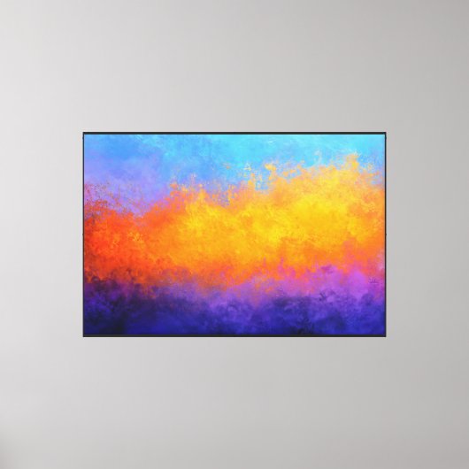 Stralende Scheidingslijn Canvas Afdruk (Voorkant)