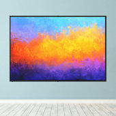 Stralende Scheidingslijn Canvas Afdruk (Insitu (Houten vloer))