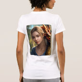 **"Stralende schoonheid: Empowered Woman T-shirt"* T-shirt (Achterkant)