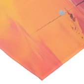 Stralende sereniteit: Abstracte Zonsondergang Refl Tafelkleed (Gekanteld)