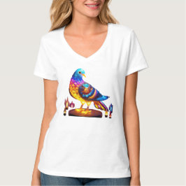 stralende stadsduif t-shirt