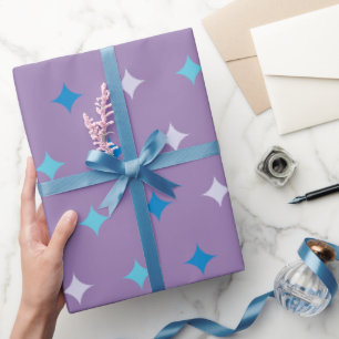Stralende Starburst, Paarse Cadeaupapier