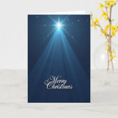Stralende Ster Kerstkaart Kaart (Gele Bloem)