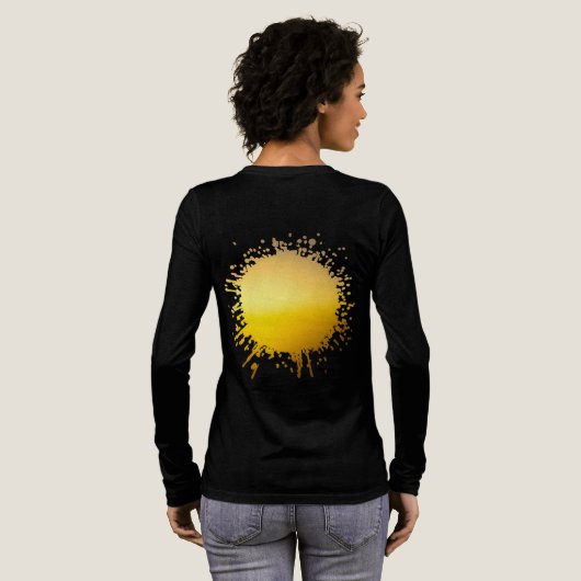 Stralende stilte Tri-Blend shirt (Achterkant)
