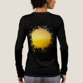 Stralende stilte Tri-Blend shirt (Achterkant)