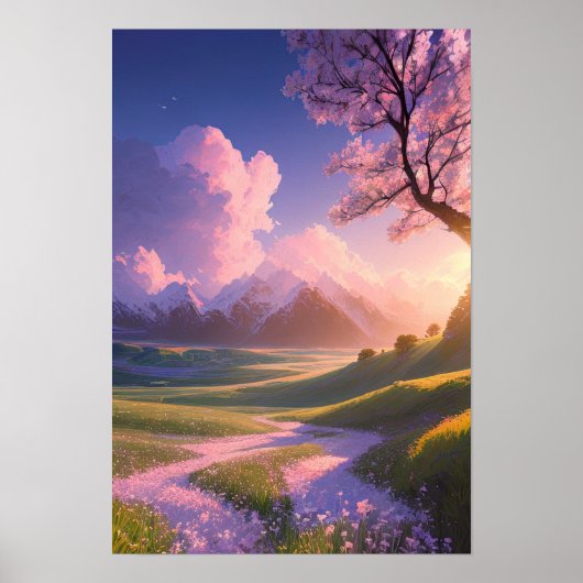 Stralende Sunset Serenade Poster (Voorkant)