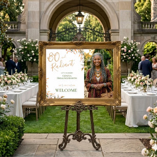 Stralende Tachtig Champagne Salie Waterverf Verjaa Poster