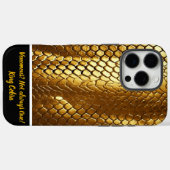 Stralende texturen van gouden slangenhuiden in zon Case-Mate iPhone case (Achterkant (horizontaal))
