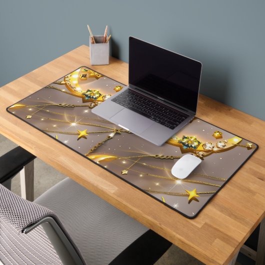 Stralende Topaz Geel Maanfasen Decor Bureaumat (Kantoor 2)