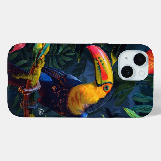 Stralende Toucan Case-Mate iPhone Case (Achterkant (horizontaal))