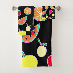 Stralende Tropic Neon Magic Bad Handdoek