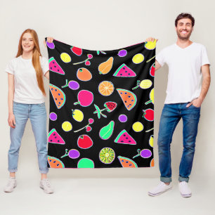 Stralende Tropic Neon Magic Fleece Deken