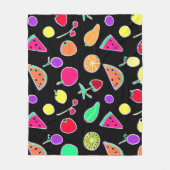 Stralende Tropic Neon Magic Fleece Deken (Voorkant)