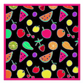 Stralende Tropic Neon Magic Perfect Poster (Voorkant)