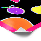 Stralende Tropic Neon Magic Perfect Poster (Hoek)