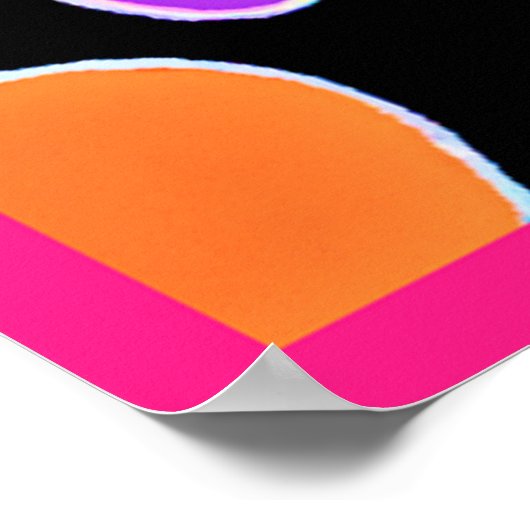 Stralende Tropic Neon Magic Poster (Hoek)