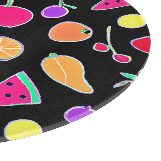 Stralende Tropic Neon Magic Snijplank (Hoek)