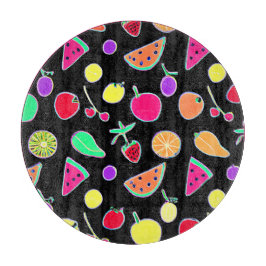 Stralende Tropic Neon Magic Snijplank