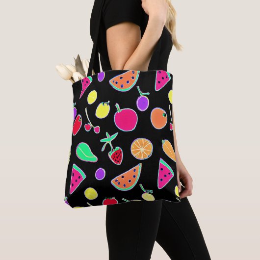 Stralende Tropic Neon Magic Tote Bag (Dichtbij)