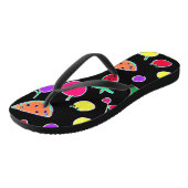 Stralende Tropische Neon Magie Teenslippers (Schuin)