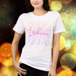 Stralende Trots Lesbisch AF Tri-Blend Shirt