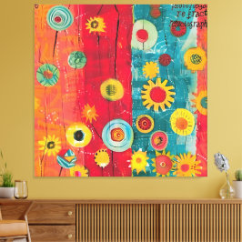 stralende tuin canvas afdruk