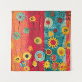 stralende tuin wandkleed (Voorkant)