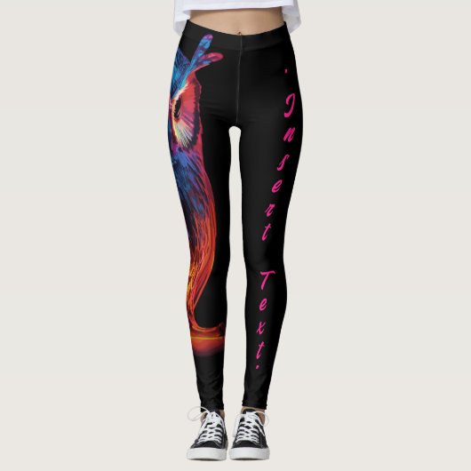 Stralende Uil Leggings (Voorkant)