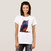 Stralende Uil T-shirt (Voorkant volledig)