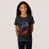 Stralende Uil T-shirt (Voorkant volledig)