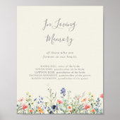 Stralende veelkleurige wilde bloem in liefdevolle  poster (Voorkant)