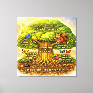 Stralende Visieboom Canvas Afdruk