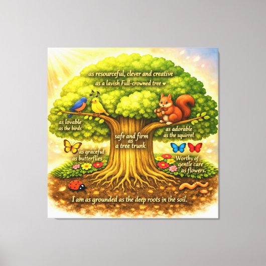 Stralende Visieboom Canvas Afdruk (Voorkant)