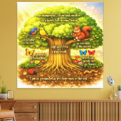 Stralende Visieboom Canvas Afdruk (Insitu (Woonkamer))