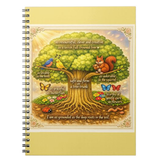 Stralende Visieboom Notitieboek (Voorkant)