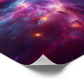 Stralende Vlindernevel in Kosmische Hemel Poster (Hoek)