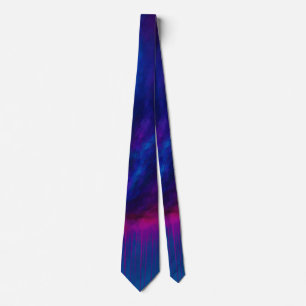 Stralende Vortex Abstract Blauwe & Magenta Kunst Stropdas