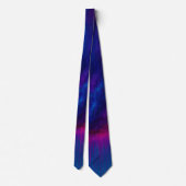 Stralende Vortex Abstract Blauwe & Magenta Kunst Stropdas (Achterkant)