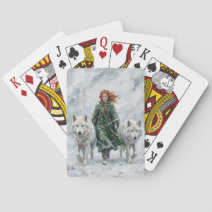 Stralende Vredesduif Lantaarn Imbolc Sneeuwklokjes Pokerkaarten
