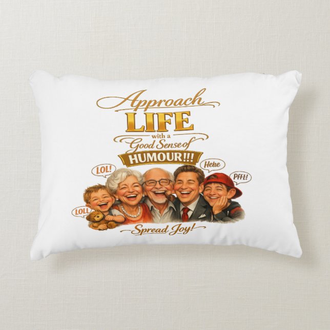 Stralende vreugde accent kussen (Voorkant)