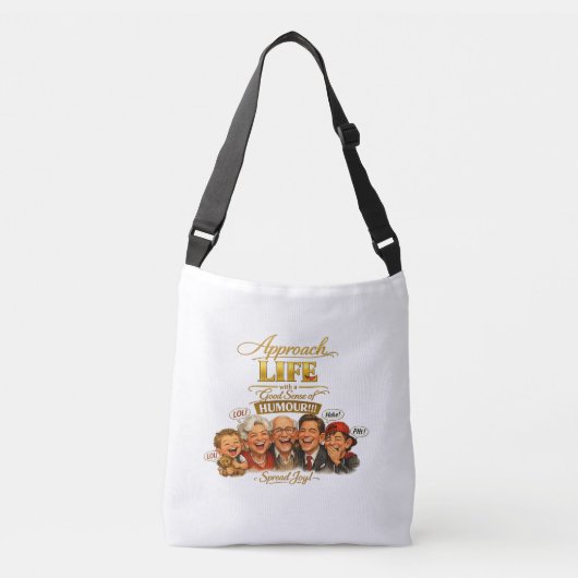 Stralende vreugde crossbody tas (Voorkant)