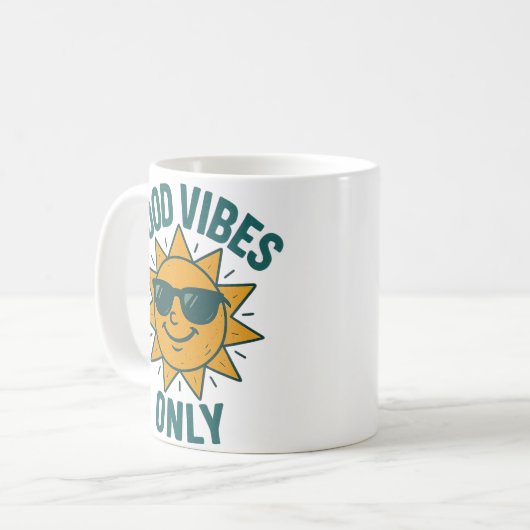 Stralende vreugde - gewoon de gelukkige gevoelens koffiemok (Voorkant links)