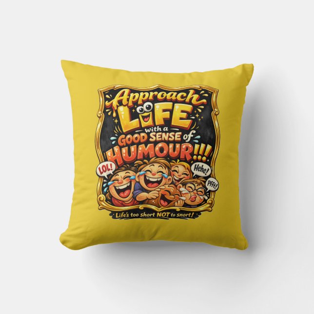 Stralende vreugde kussen (Voorkant)