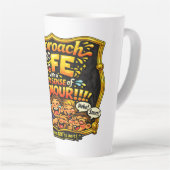 Stralende vreugde latte mok (Rechterhoek)