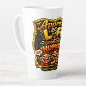 Stralende vreugde latte mok (Linkerhoek)