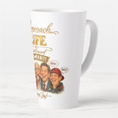 Stralende vreugde latte mok (Rechterhoek)